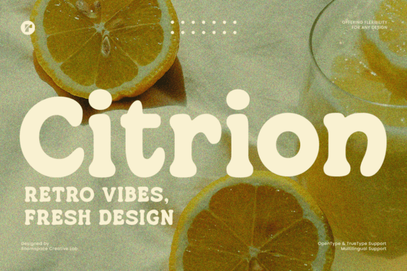Citrion: The Bold Retro Font for Modern Designers