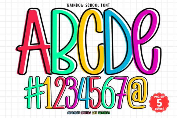 Exploring the Playful Versatility of Rainbow School Font