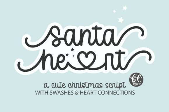 Infuse Holiday Magic with the Santaheart Font