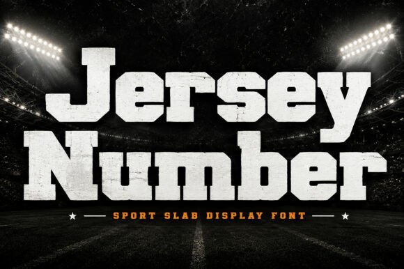Jersey Number: A Display Font with Athletic Spirit