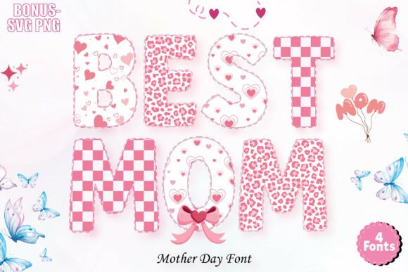 Mother's Day Design: Beyond the ClichΓ© with Patterned Fonts