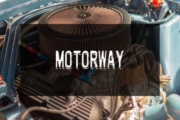 Motorway: A Creative Display Font for Bold Projects