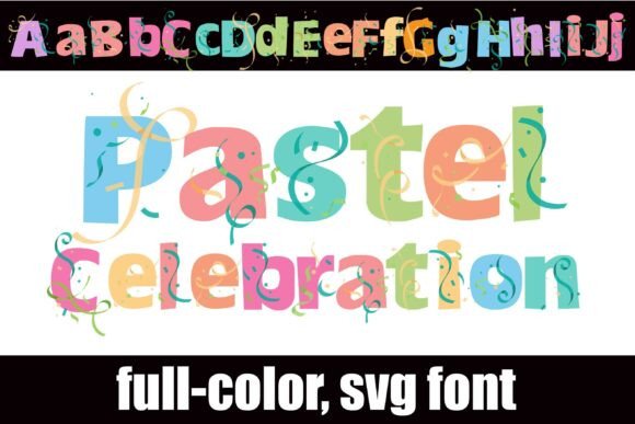 Pastel Celebrations: A Festive Display Font for Joyful Design