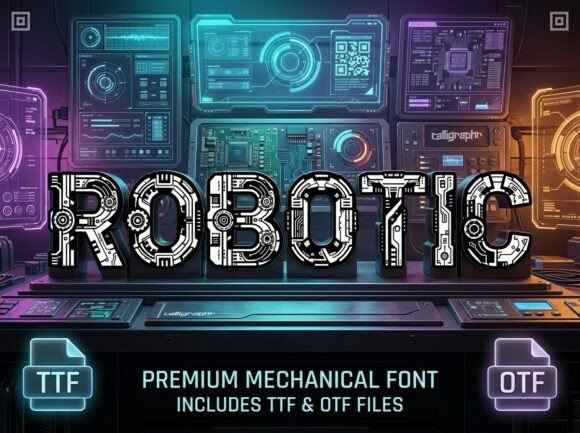 Robotic: A Display Typeface for Bold, Modern Branding