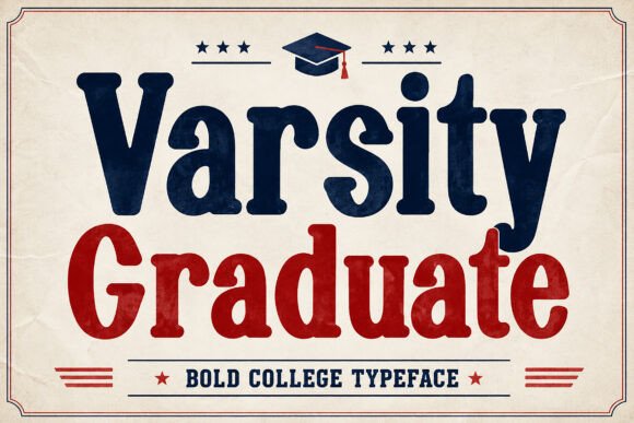 Varsity Graduate: A Bold College Display Font